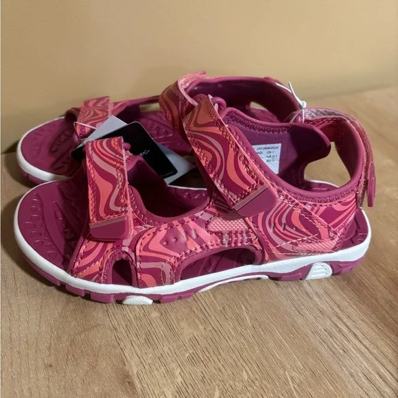 Eddie Bauer Girls’ Strap Sandals - Pink 2 - Picture 2 of 5